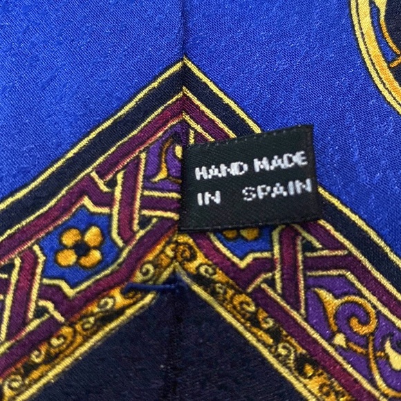 Vtg Versace Silk Tie - Picture 5 of 8